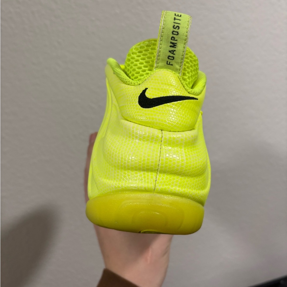 Nike Bright Yellow Foamposite Sneakers - Picture 3 of 9